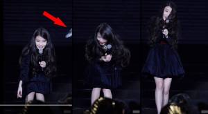 “ไอยู” ไม่ปรี๊ดแต่หัวเราะร่าหลังเจอแฟนคลับจีนปาขวดน้ำเข้าหน้าเต็มๆ! ( ชมคลิป )