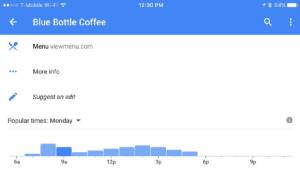 Google Maps ใหม่ บอกได้ว่าร้านไหนคนแน่น-คนน้อย