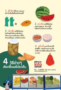 4 วิธีง่ายๆ เลือกซื้อผลไม้รถเข็น
