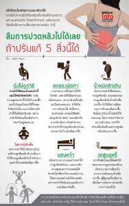 ลืมการปวดหลังไปได้เลย ถ้าปรับแก้ 5 สิ่งนี้ได้