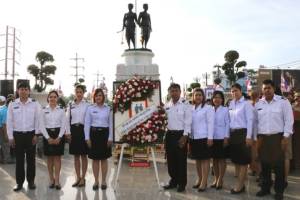 ท่าอากาศยานภูเก็ต ร่วมพิธีวางพวงมาลาท้าวเทพกระษัตรี ท้าวศรีสุนทร