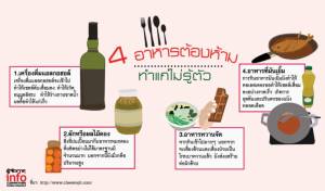 4 อาหารต้องห้าม ทำแก่ไม่รู้ตัว