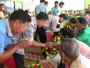 อบต.นาโยงใต้ จัดงานวันสงกรานต์ วันกตัญญู และวันผู้สูงอายุประจำปี 2559