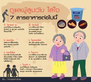 ดูแลผู้สูงวัย ใส่ใจ 7 สารอาหารต่อไปนี้