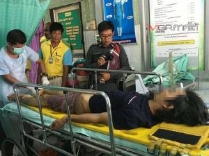หนุ่มตรังปีนติดตั้งเสาสัญญาณมือถือยี่ห้อดัง พลาดร่วงตกกระแทกพื้นดับคาที่