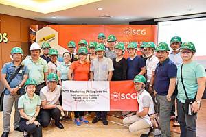 ทีมสถาปนิกฟิลิปปินส์ เยี่ยมชมกระบวนการผลิตฉนวนใยแก้วเอสซีจี