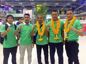 5 กำปั้นไทยถึงบราซิลแล้ว!! ไร้ปัญหาเมาเครื่องลงนวมทันที