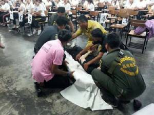 ดับคาห้องสอบ ม.รามฯ หนุ่มใหญ่สอบบรรจุ ขรก.กรุงเทพฯ