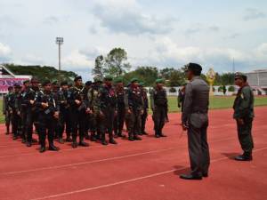เบตงจัดโครงการฝึกทบทวนการป้องกันการก่อความไม่สงบ