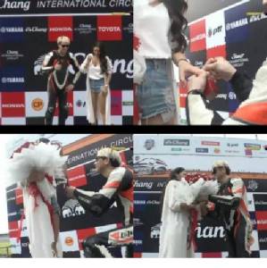 (ชมคลิป) เซอร์ไพร้ส์!! “แพท” น้ำตาซึม “เบนซ์” คุกเข่าขอแต่งงานที่สนามแข่งรถ