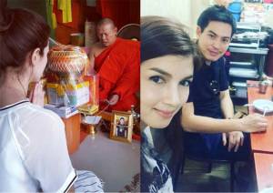 สุดเศร้าเมื่อ “โบว์ แวนดา” โพสต์รูปทำบุญวันเกิด โดยไม่มี “ปอ ทฤษฎี”