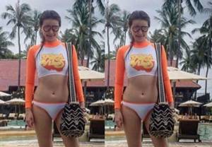หุ่นไม่ซี้ดจริง อวดบิกินีตัวเดียวอย่าง“เก๋ ชลดา” ไม่ได้นะ