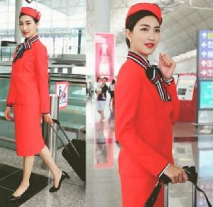 เป๊ะปัง! "แพนเค้ก" ในชุดแอร์โฮสเตส