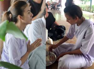 “จ๊ะ อาร์สยาม” เดินสายสร้างบุญบวชชีพราหมณ์ปฏิบัติธรรม