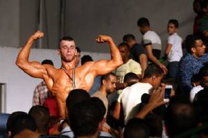 Bodybuilding contest in Gaza City