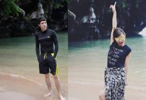 ยังไงล่ะทีนี้! “ต้นหอม-ซัน” เช็กอินภูเก็ต แถมลงรูปเดี่ยวแต่คล้ายกันเป๊ะ??