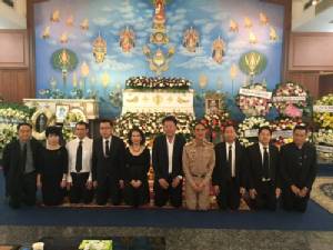 ผู้บริหารฮาตาริร่วมงานสวดพระอภิธรรม