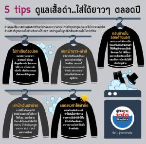 5 tips ดูแลเสื้อดำ..ใส่ได้ยาวๆ ตลอดปี