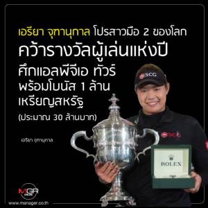"โปรเม" ซิวผู้เล่นแห่งปีแอลพีจีเอฯ ฟันโบนัส 1 ล้านเหรียญ