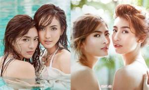 สวยดุจฝาแฝด เมื่อ “แต้ว - มิว” และ “มิ้นต์ -มาร์กี้”ร่วมซีนแชะรูปด้วยกัน