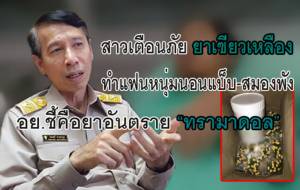สาวโพสต์เตือนภัย “ยาเขียว-เหลือง” ทำแฟนหนุ่มนอนแบ็บ-สมองพัง อย.ชี้เป็นยาอันตราย “ทรามาดอล”