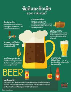ข้อดีและข้อเสียของการดื่มเบียร์