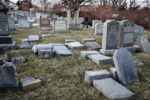 Vandals attack Jewish cemetery in Philadelphia