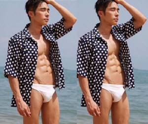 ร้อนตับแลบ! “ณัฐ ศักดาทร” อวดถึงเส้นเลือด ตับไต ไส้พุงกับเป้าตุงๆ