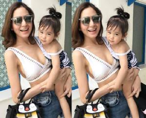 แค่เลี้ยงลูก!! “พลอย ชิดจันทร์” จำเป็นต้องจัดชุดซี้ดขนาดนี้เชียว?