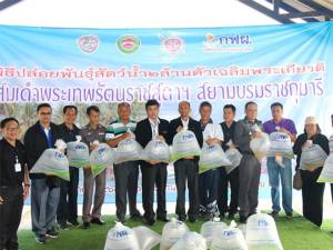 โรงไฟฟ้าจะนะจัดกิจกรรมปล่อยพันธุ์สัตว์น้ำสู่สายน้ำคลองนาทับ