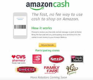 เปิดตัว amazon Cash เติมเงินผ่านบาร์โค้ด สู่การชอปบนโลกออนไลน์