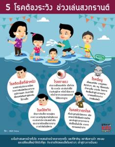5 โรคต้องระวัง ช่วงเล่นสงกรานต์