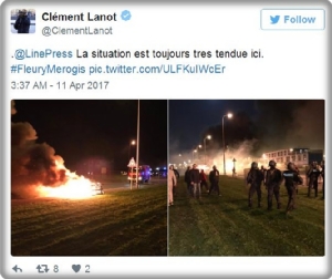 InClip : คุกฝรั่งเศสประท้วงวุ่น ผู้คุมหลายร้อย เผายางรถยนต์-ตั้งเครื่องกีดขวาง ปะทะระเบิดควัน ร้องแก้ปัญหาด่วน “ถูกนักโทษรุมทำร้าย”
