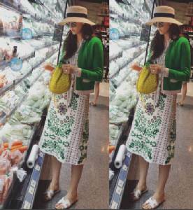 ไม่เสียชื่อเจ้าแม่แฟชั่นนิสต้า! “ชมพู่ อารยา” เลอค่าใส่แบรนด์หรูชอปผัก