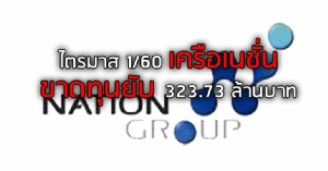 ไตรมาสแรกปี 60 เครือเนชั่นยังขาดทุน 323.73 ล้าน