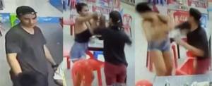 แมนมาก! หนุ่มขอเบอร์สาวไม่ได้ พาลต่อยยับคาร้านโจ๊ก