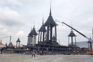 กรมศิลป์เตรียมทำนั่งร้านติดตั้งงานสถาปัตยกรรมประดับพระเมรุมาศ