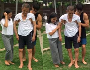 (ชมคลิป) ไม่รักก็บ้าแล้ว! “ณเดชน์” พยุงคุณพ่อหัดเดินทีละก้าว