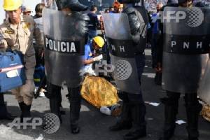 At least four dead in Honduras football stadium stampede