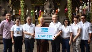 แลคตาซอย มอบเงินกว่า 1 ล้านช่วยเหลือเด็กกำพร้าวัดดอนจั่น จ.เชียงใหม่
