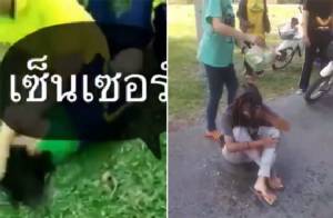 คลิปสองโผล่เอาคืน ตบแก้แค้น นร.หญิงนราธิวาส ตบกันพยายามถอดกางเกงประจาน