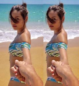 จับมือไว้แล้วไปด้วยกัน! “หญิง – ตุลย์” ฉ่ำรักริมหาด งานนี้ทำเอาทะเลจืดไปเลย