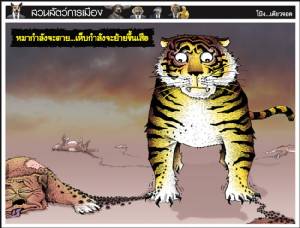 หมากำลังจะตาย...เห็บกำลังจะย้ายขึ้นเสือ