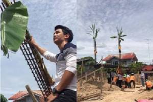 ได้ฤกษ์ลงเสาเอก! “กัน นภัทร” สุดภูมิใจปลูกบ้านหลังใหม่ให้พ่อแม่