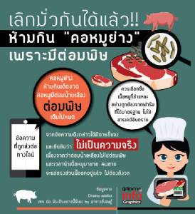 เลิกมั่วกันได้แล้ว!! ห้ามกิน "คอหมูย่าง" เพราะมีต่อมพิษ