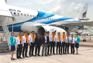 บางกอกแอร์เวย์สรับเครื่องบินแบบแอร์บัส A319 ลำใหม่ล่าสุด