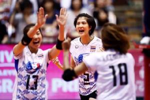 เสียงเชียร์กระหึ่ม! สาวไทย ตบ ตุรกี คว่ำ 3-0