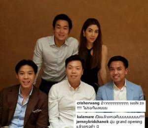 เปิดตัวคบกัน? “ไฮโซณัย” จูงมือ “วุ้นเส้น” หม่ำซูชิ!!