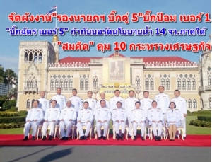 จัดผังงาน “รองนายกฯ บิ๊กตู่ 5” “บิ๊กป้อม เบอร์ 1” - “บิ๊กฉัตร เบอร์ 5” ได้กำกับ บอร์ดบริหารนโยบายน้ำ ตามคาด