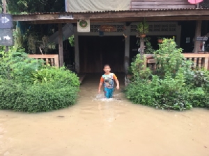 ฝนซัดหนักทั้งคืน ชาว ต.พิมานถูกน้ำท่วม 4 หมู่บ้าน หวั่นท่วมหนักซ้ำปี 60
